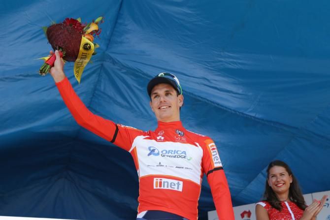 Daryl Impey (Orica-GreenEdge) leads the pointscompetition
