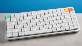 NuPhy Air75 V3 on a stone surface