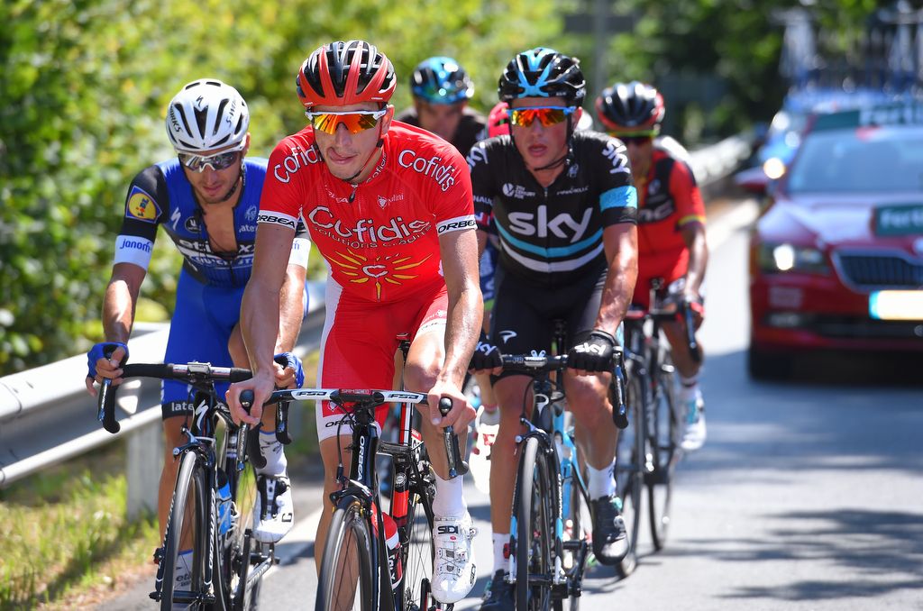 Romain Hardy (Cofidis) was licking his lips in excitement at making the breakaway