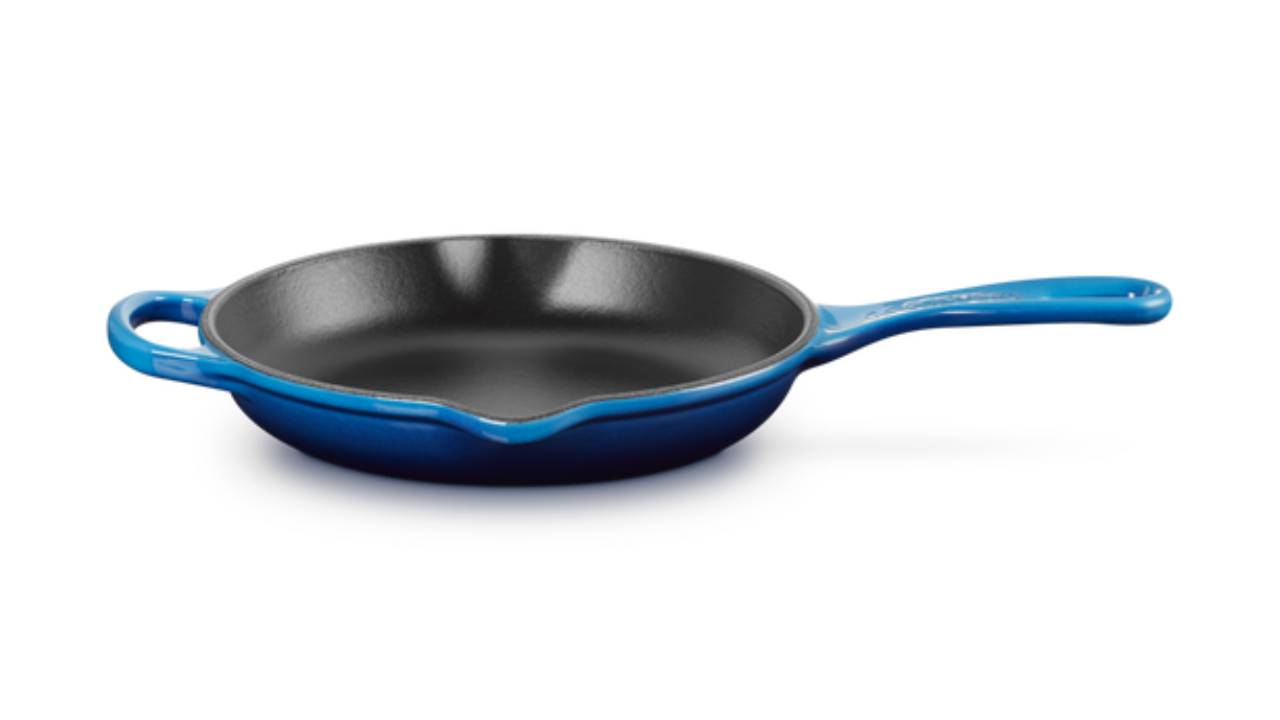 Le Creuset Azure Cast Iron Round Skillet