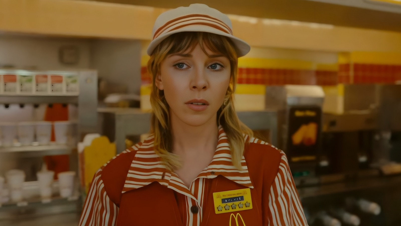 Sylvie working behind the counter at McDonald's in Loki season 2