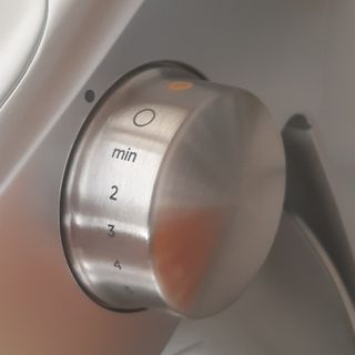 Close up of Kenwood mixer speed setting