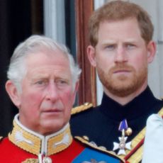 King Charles and Prince Harry in 2018