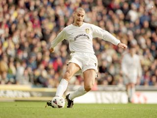 Rio Ferdinand in action for Leeds United against Liverpool in January 2001.
