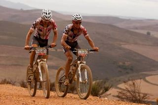 Mathias and Lukas Fluckiger during stage six of the 2010 Cape Epic.