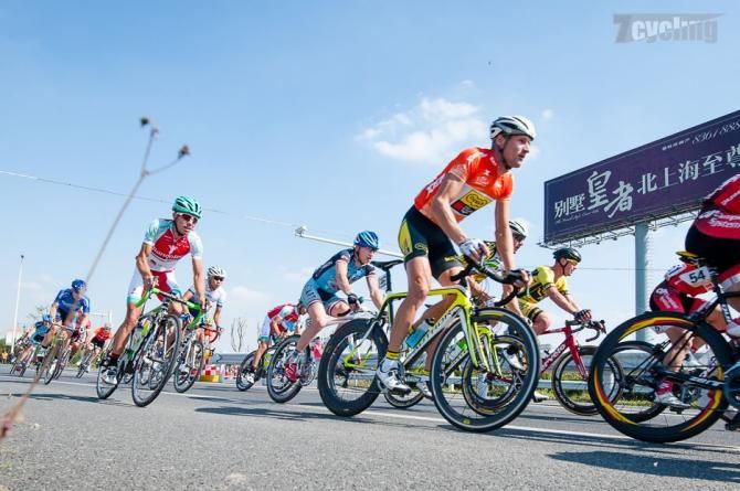 Tour of Taihu leader Alois Kankovsky (Team Dukla Praha) in action on stage 4.