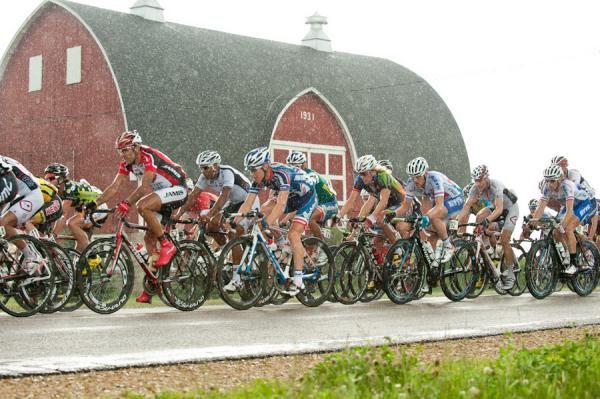 The men's field encountered a lot of hills and rain in today's Menomonie Road Race