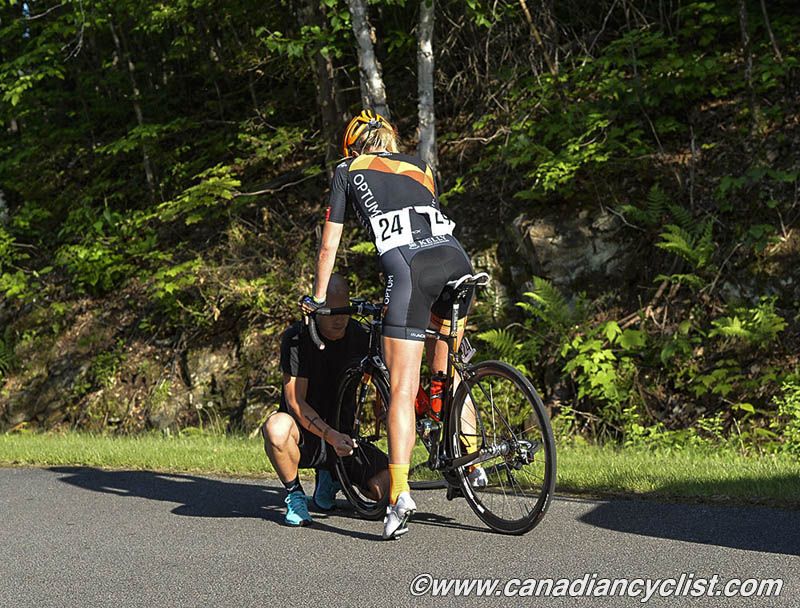 A flat for Allison Tetrick (Team OPTUM p/b Kelly Benefit Strategies)