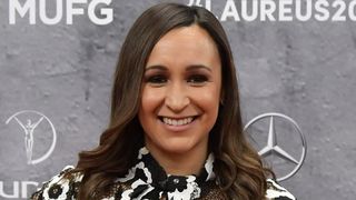 Jessica Ennis-Hill poses on the red carpet prior to the 2020 Laureus World Sports Awards ceremony in Berlin on February 17, 2020