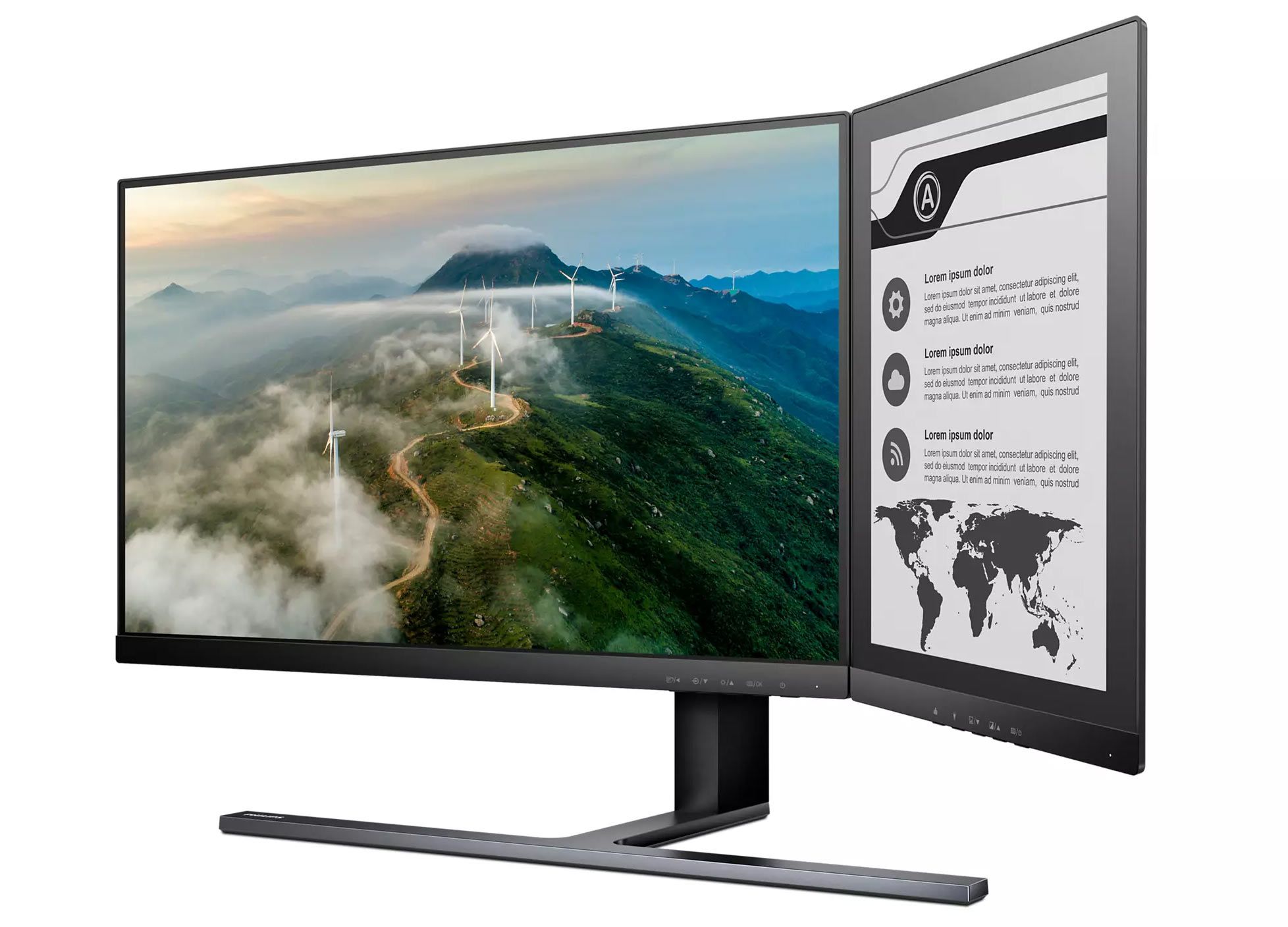 New Philips Monitor Features an E-Paper Side Panel | Tom's Hardware
