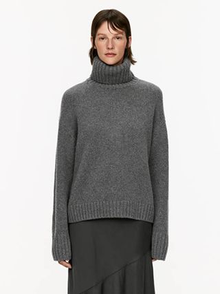 Monki + Oversized Long Sleeve Turtleneck Sweater