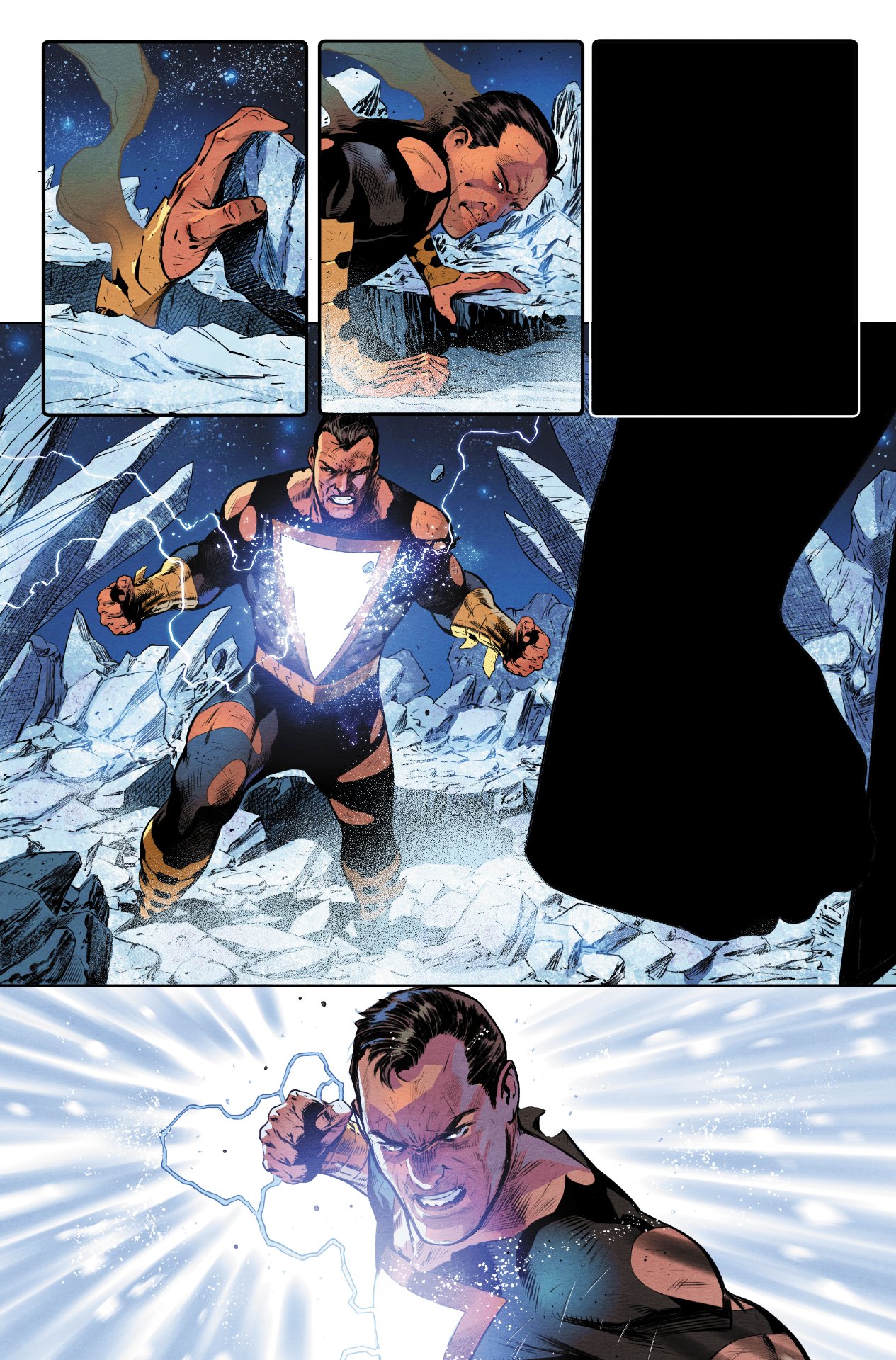 a page from Black Adam #1 by Rafa Sandoval