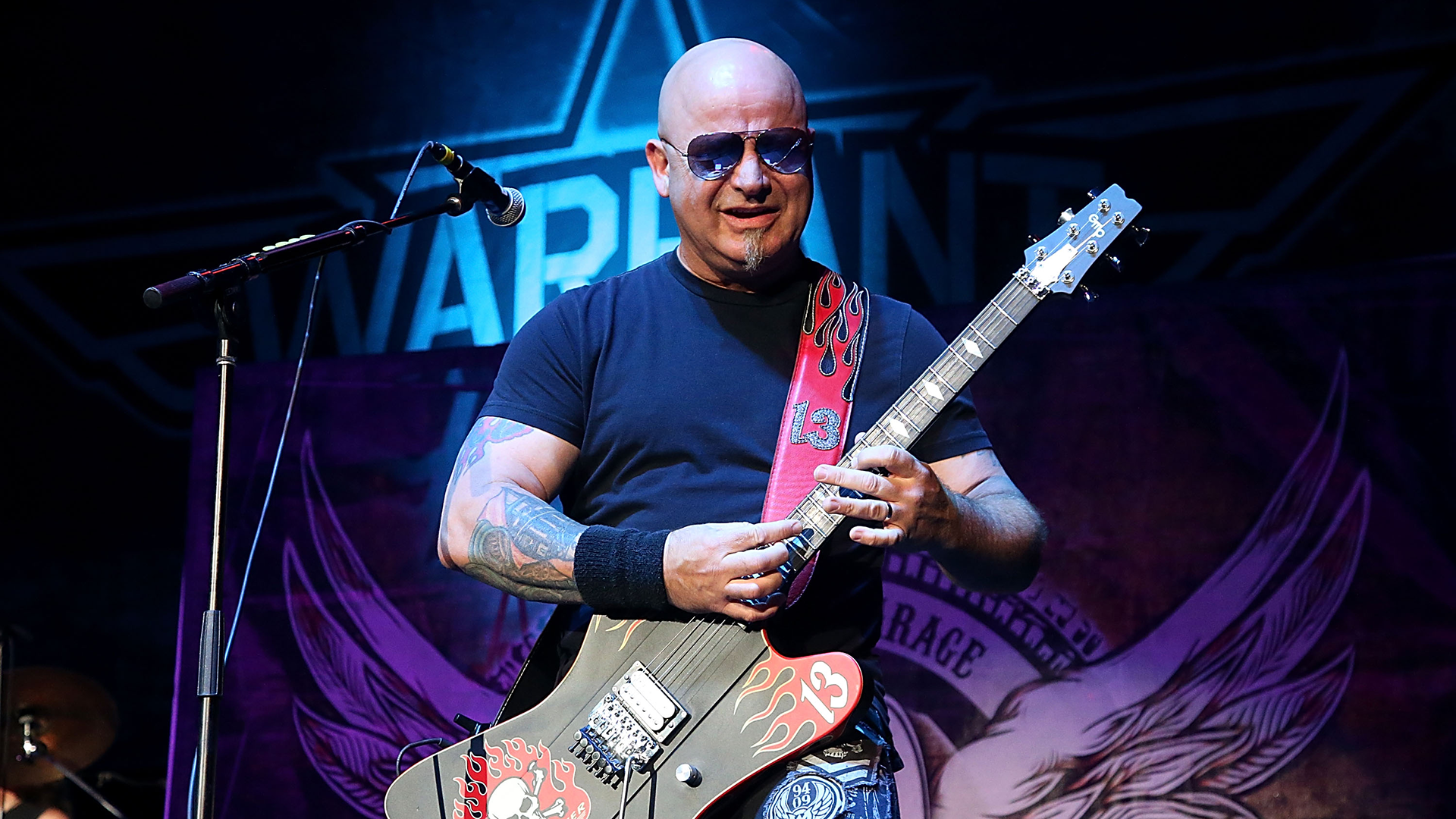 Joey Allen of Warrant performs in concert at the Cedar Park Center on April 24, 2016 in Cedar Park, Texas
