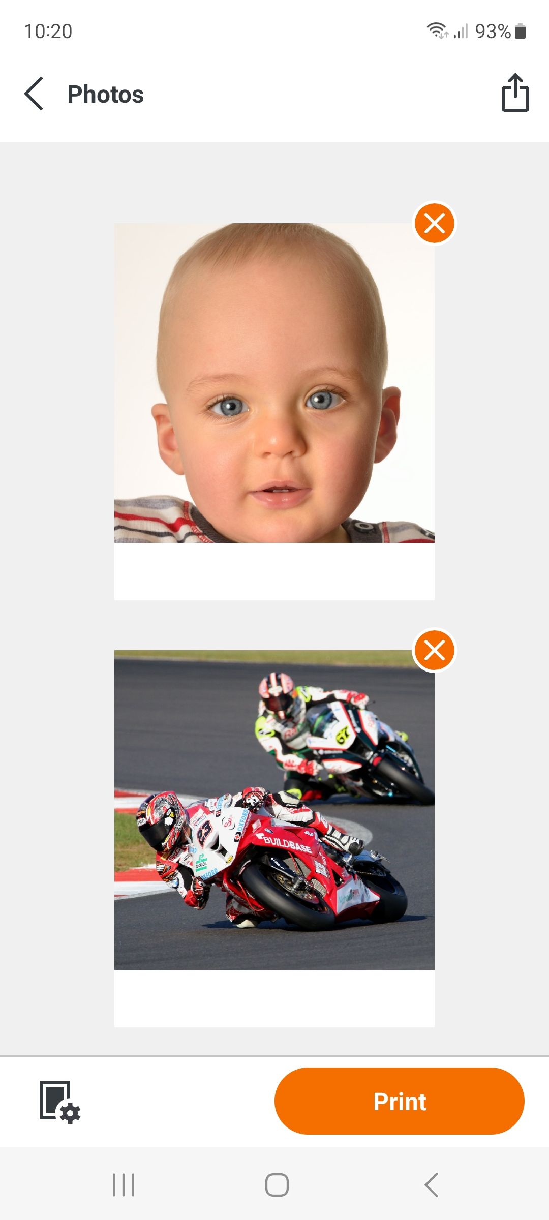 Canon Selphy QX20 app screenshots