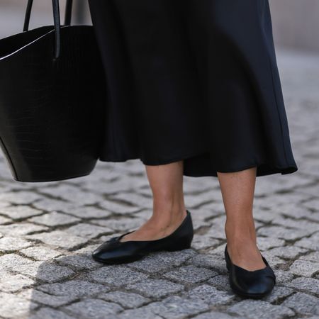 collage of women wearing flats 