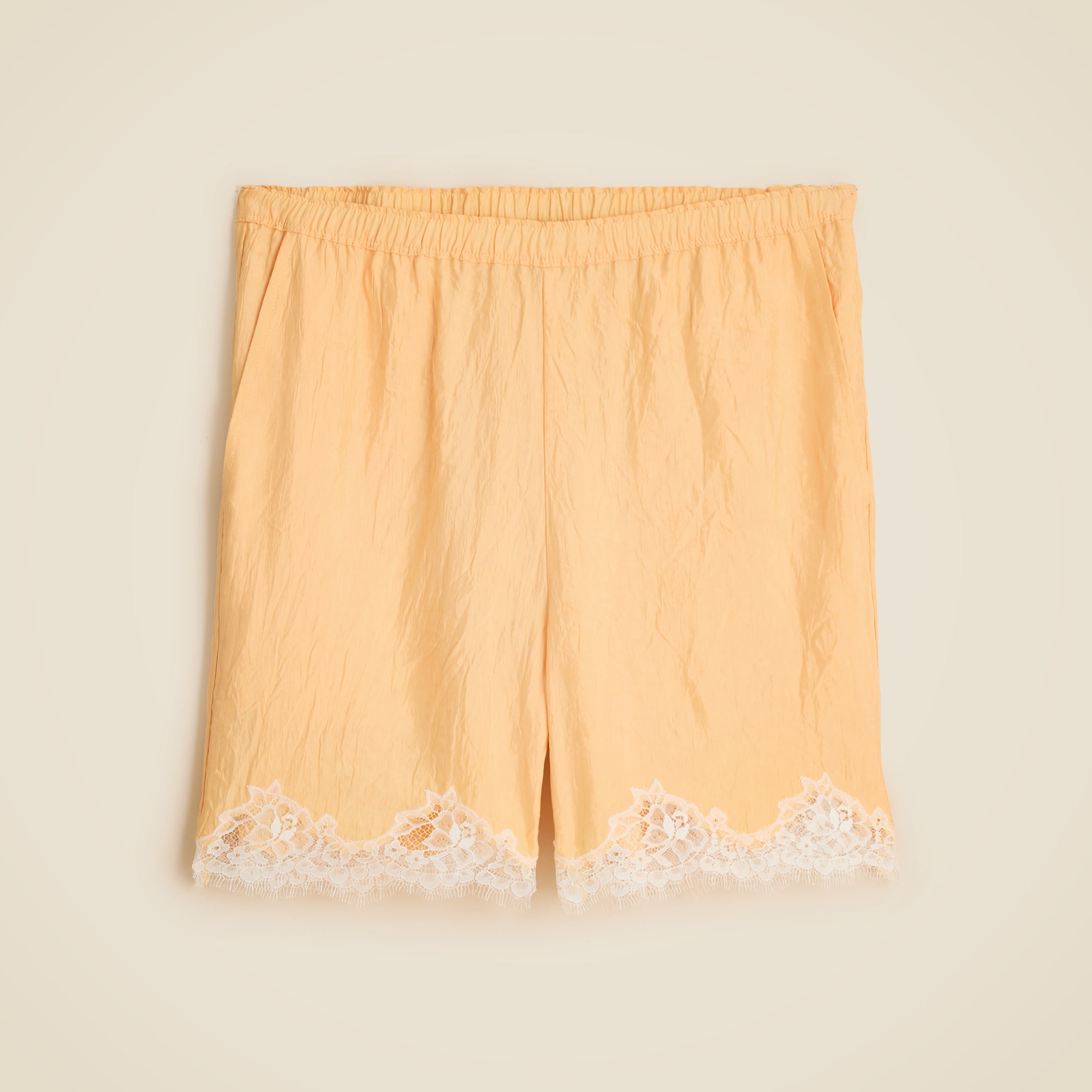 5&quot; Stratus Lace-Trim Short in Textured Satin