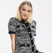 Boucle mini dress, £24 | ASOS