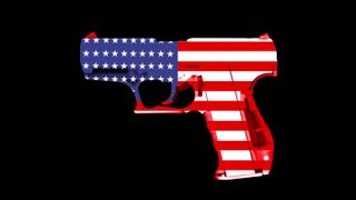 US flag gun