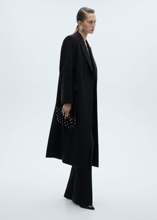 Double-Breasted Wool Coat - Women | Mango Usa