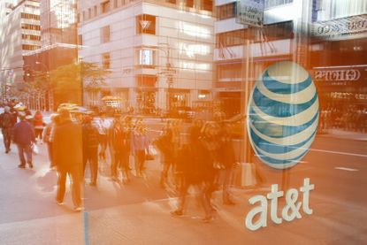 The AT&T logo 