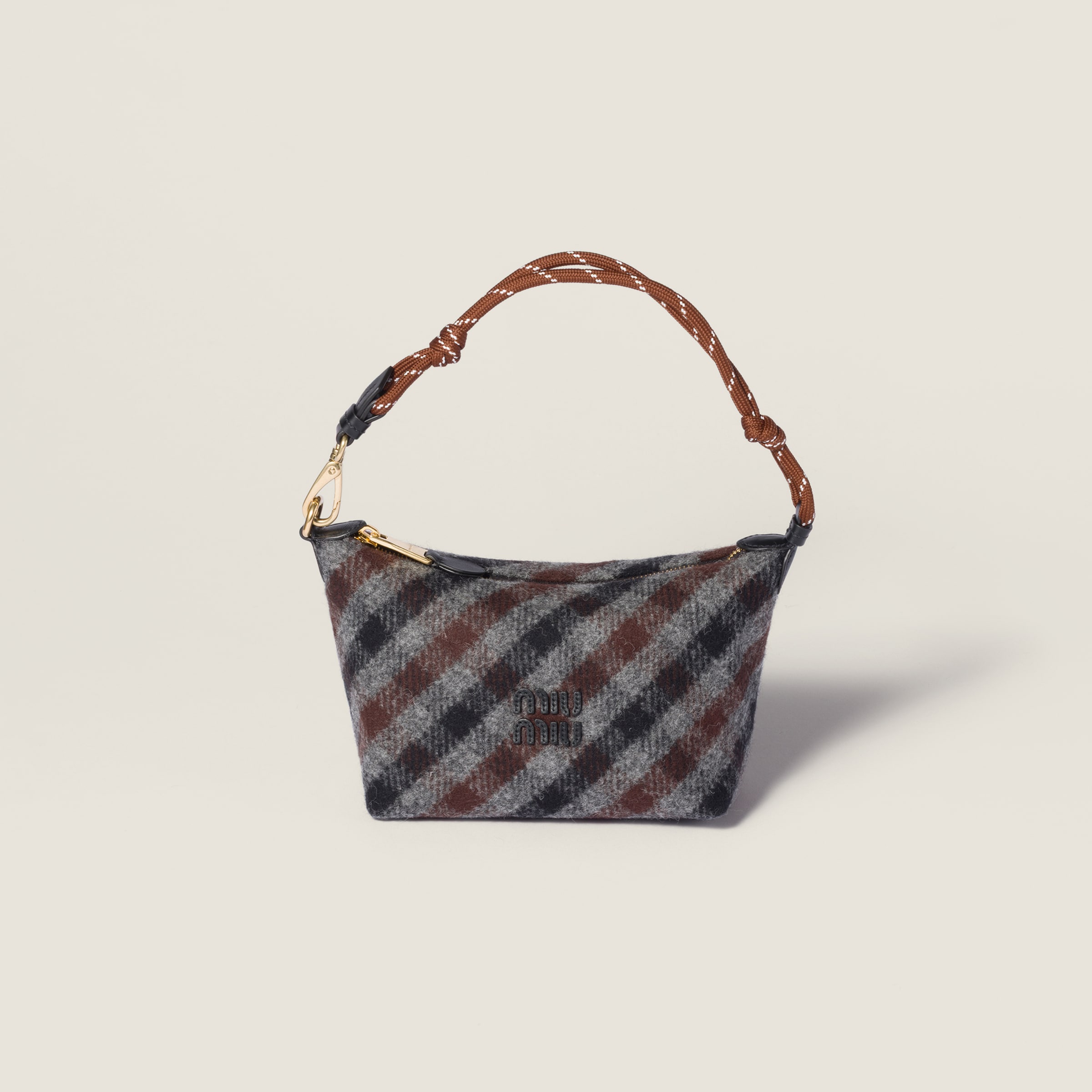 Plaid Wool Pouch