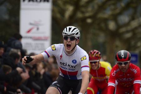 Petr Vakoc (Etixx-Quickstep) celebrates his victory