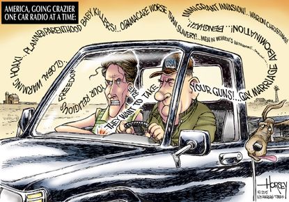 Editorial cartoon U.S. Media Conservative