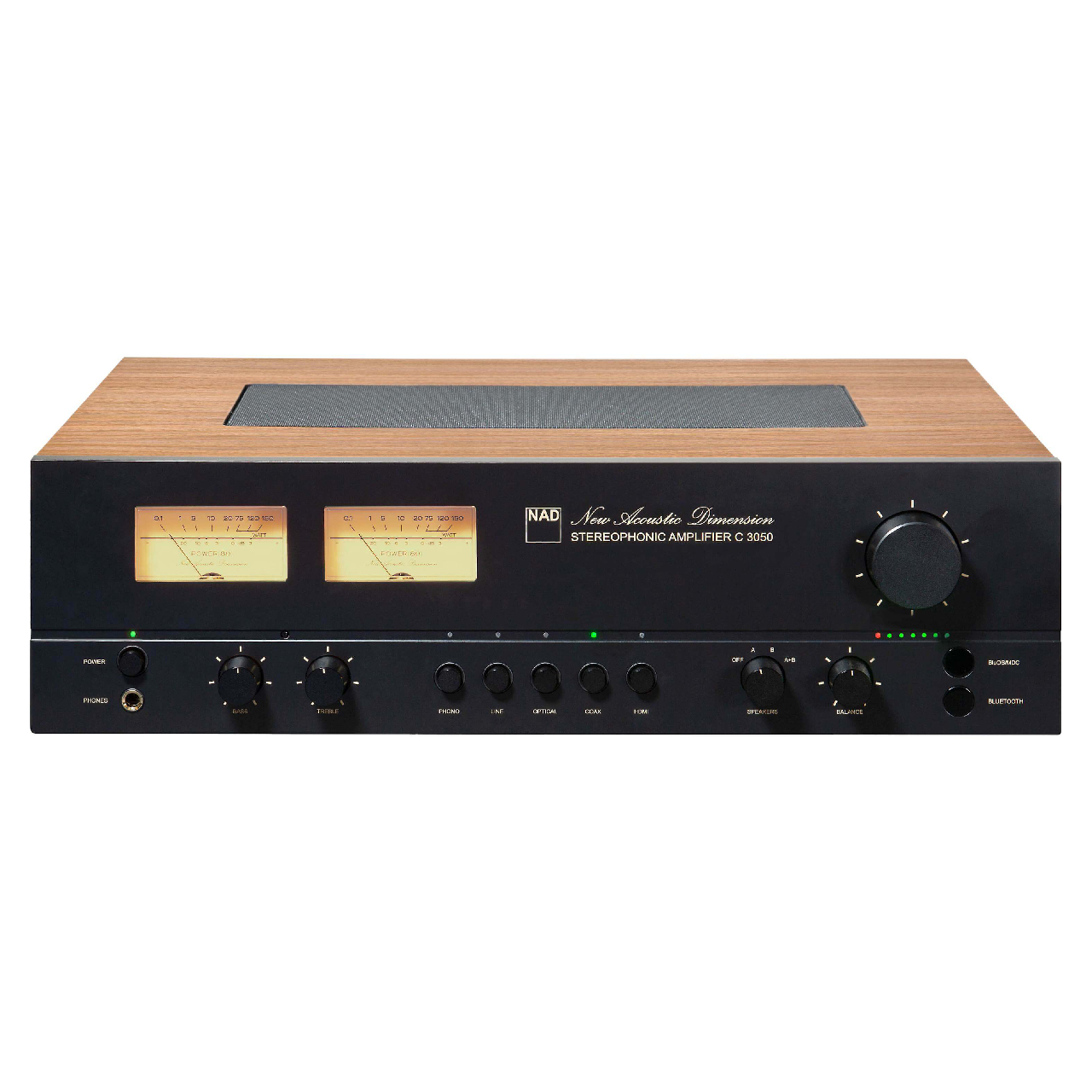 A front-on view of the NAD C 3050 on a white background