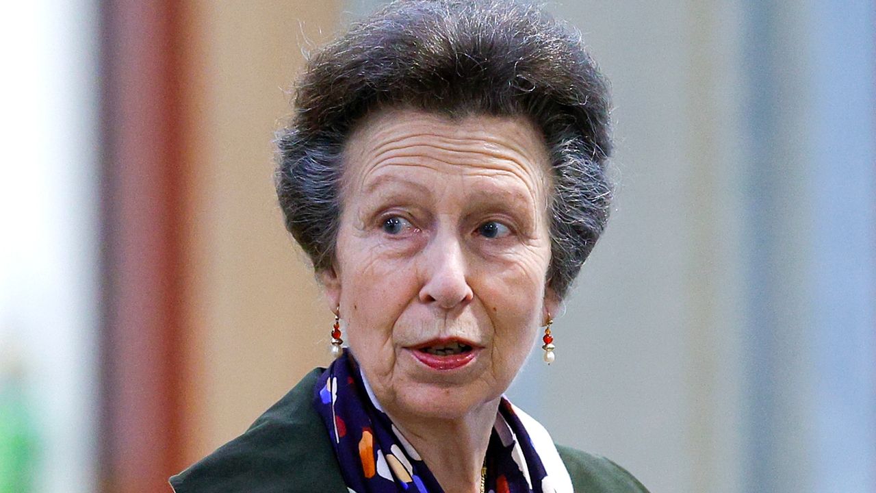 Princess Anne gave off Jamiroquai vibes with her recent hat. Here she&#039;s seen speaking during a visit in New Zealand