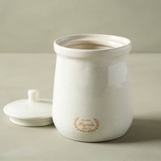 Magnolia Vintage-Inspired Crackle coffee canister