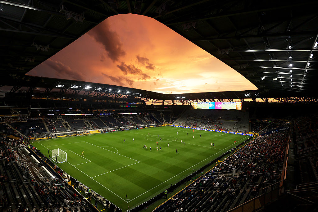 General view inside the stadium during the FIFA Club World Cup 2025 group H match between CF Pachuca and FC Salzburg at TQL Stadium on June 18, 2025 in Cincinnati, Ohio
