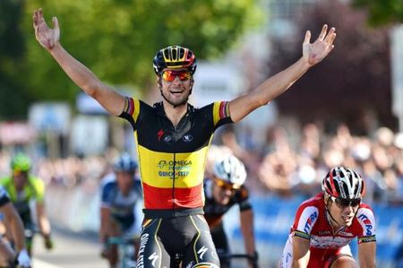 For the first time in his career Tom Boonen (Omega Pharma-QuickStep) has won Paris-Brussels