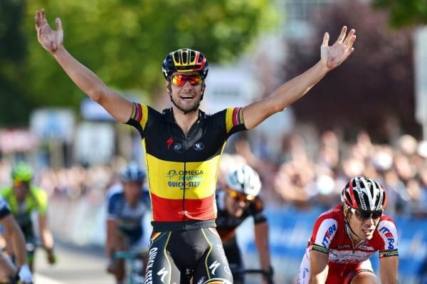 For the first time in his career Tom Boonen (Omega Pharma-QuickStep) has won Paris-Brussels