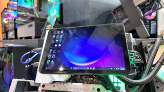 Xigmatek's giant CPU cooler screen on show at Computex 2025