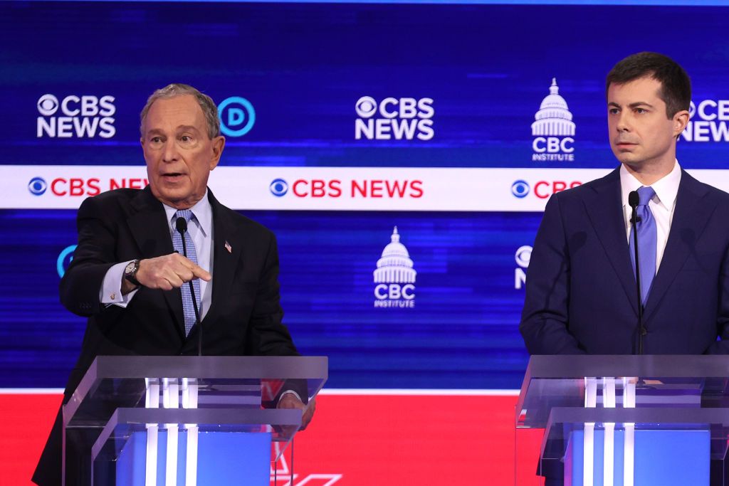 Mike Bloomberg and Pete Buttigieg.