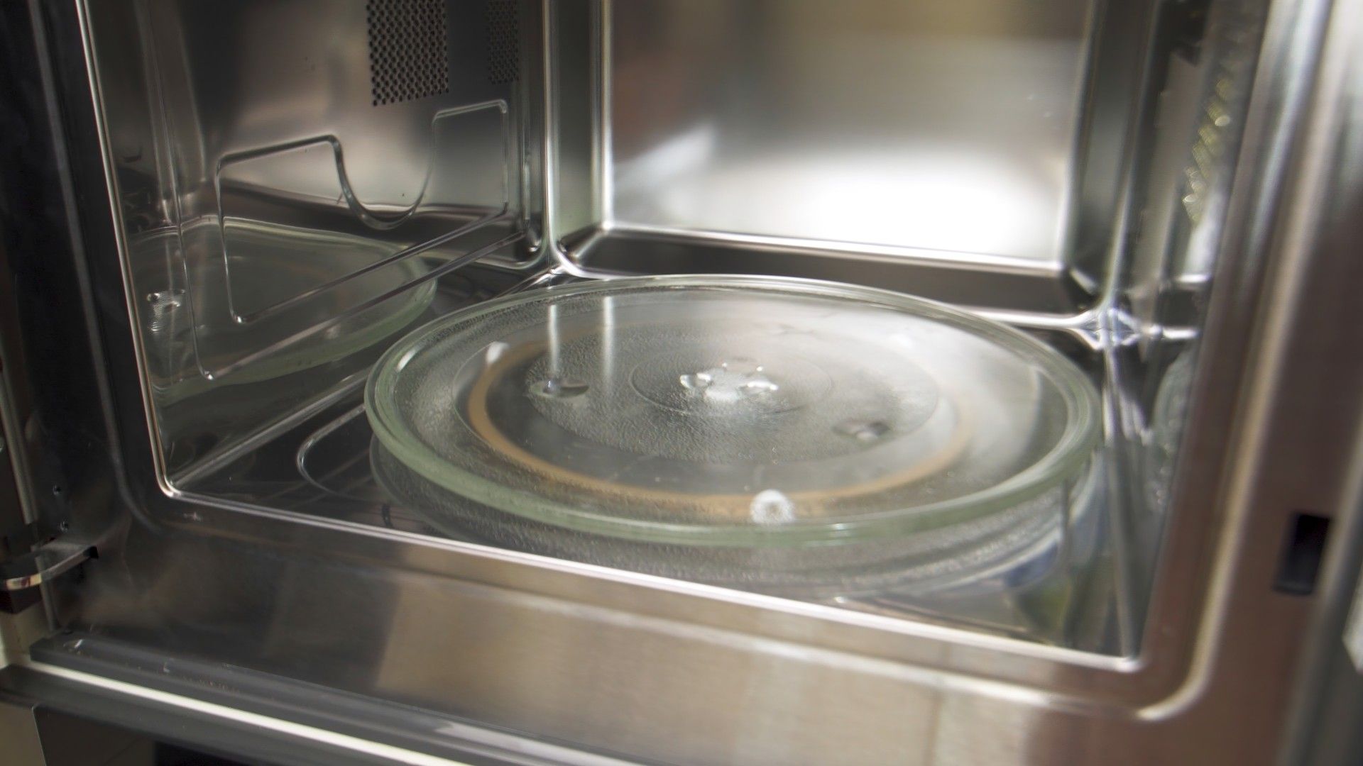 a microwave turntable