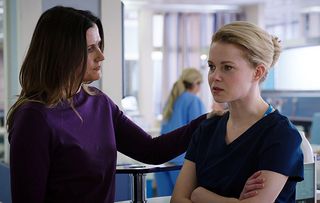 Ange and Chloe Godard in Holby City