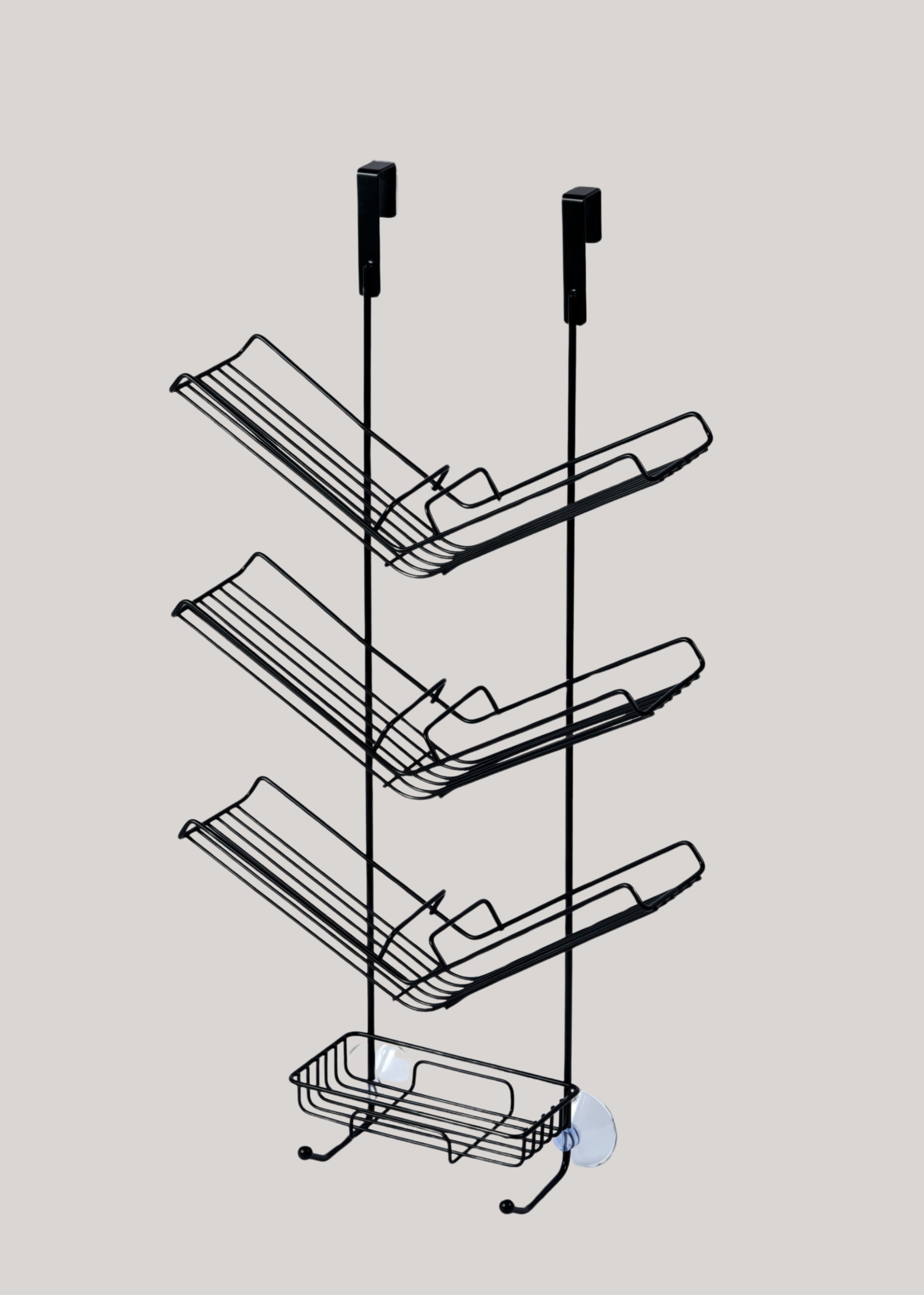 Showerdrape Black Atrium Shower Caddy
