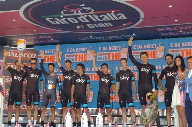 Team Sky won stage 2 of the Giro d'Italia