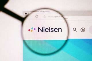 Nielsen logo on a website