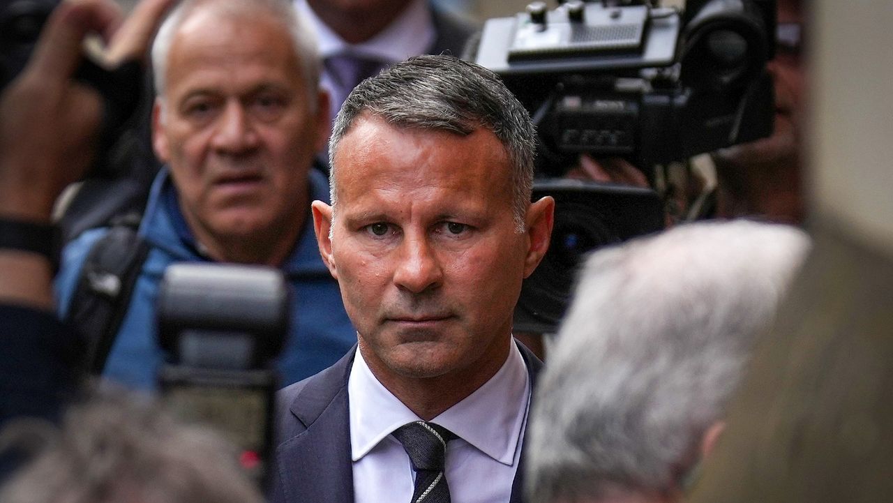 Ryan Giggs outside Manchester’s Minshull Street Crown Court 