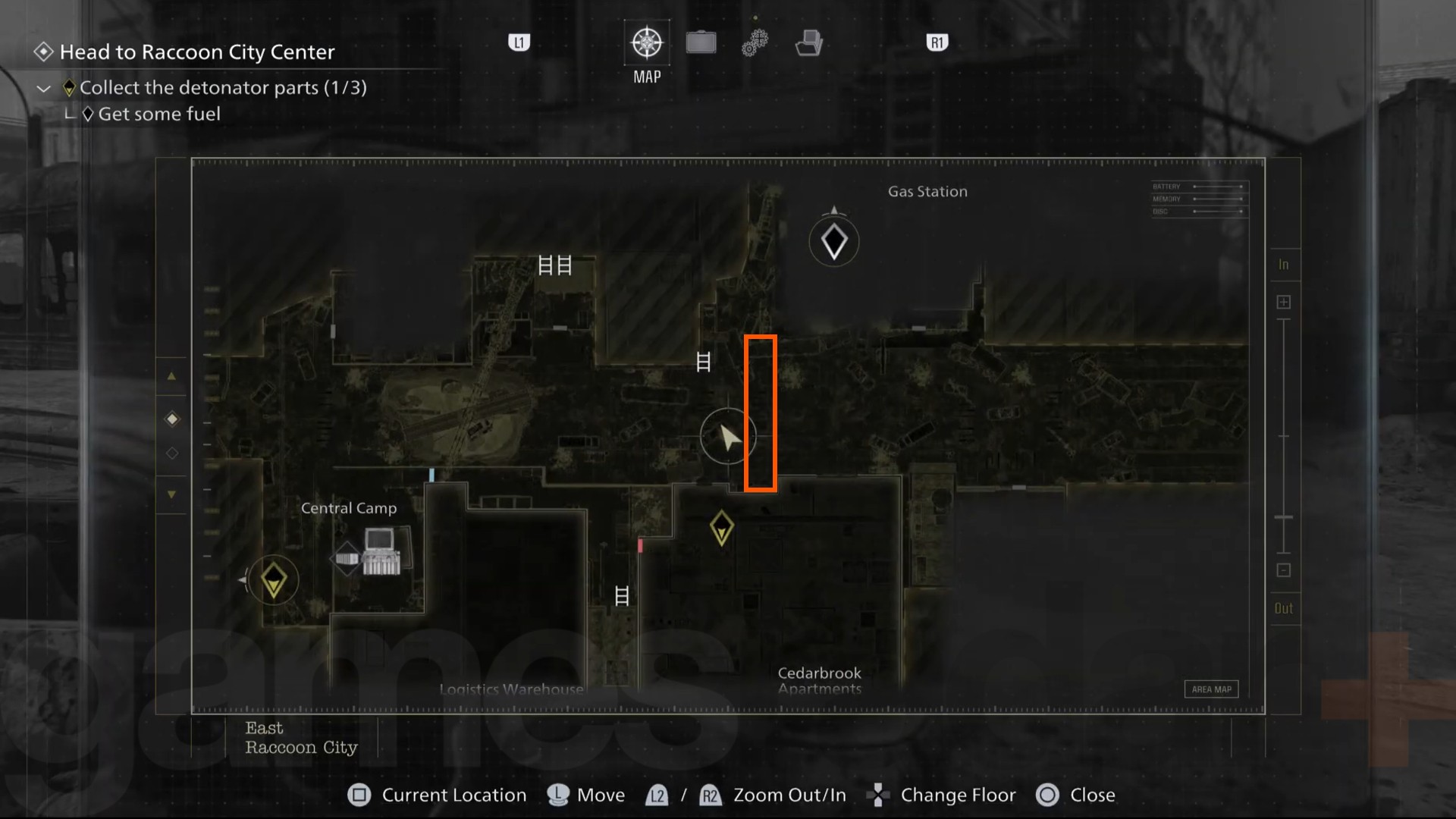 The location of the Resident Evil Requiem BSAA container key.