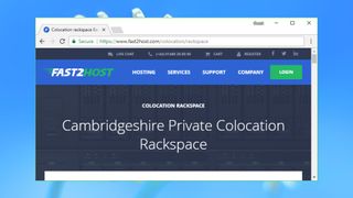 Website screenshot for Fast2host