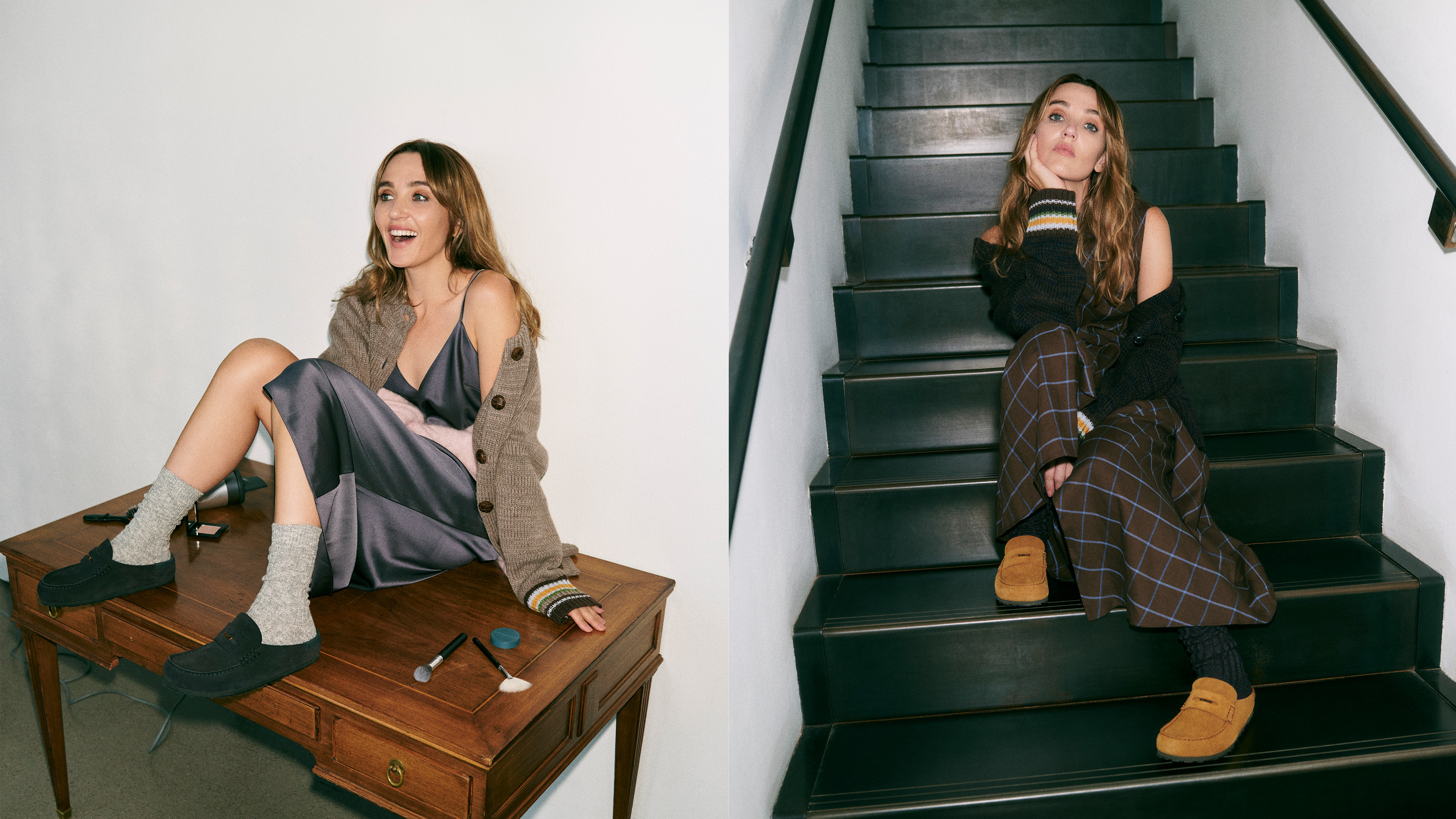 Chloe Fineman photographed by Matthew Sprout for the Birkenstock and La Ligne collaboration.