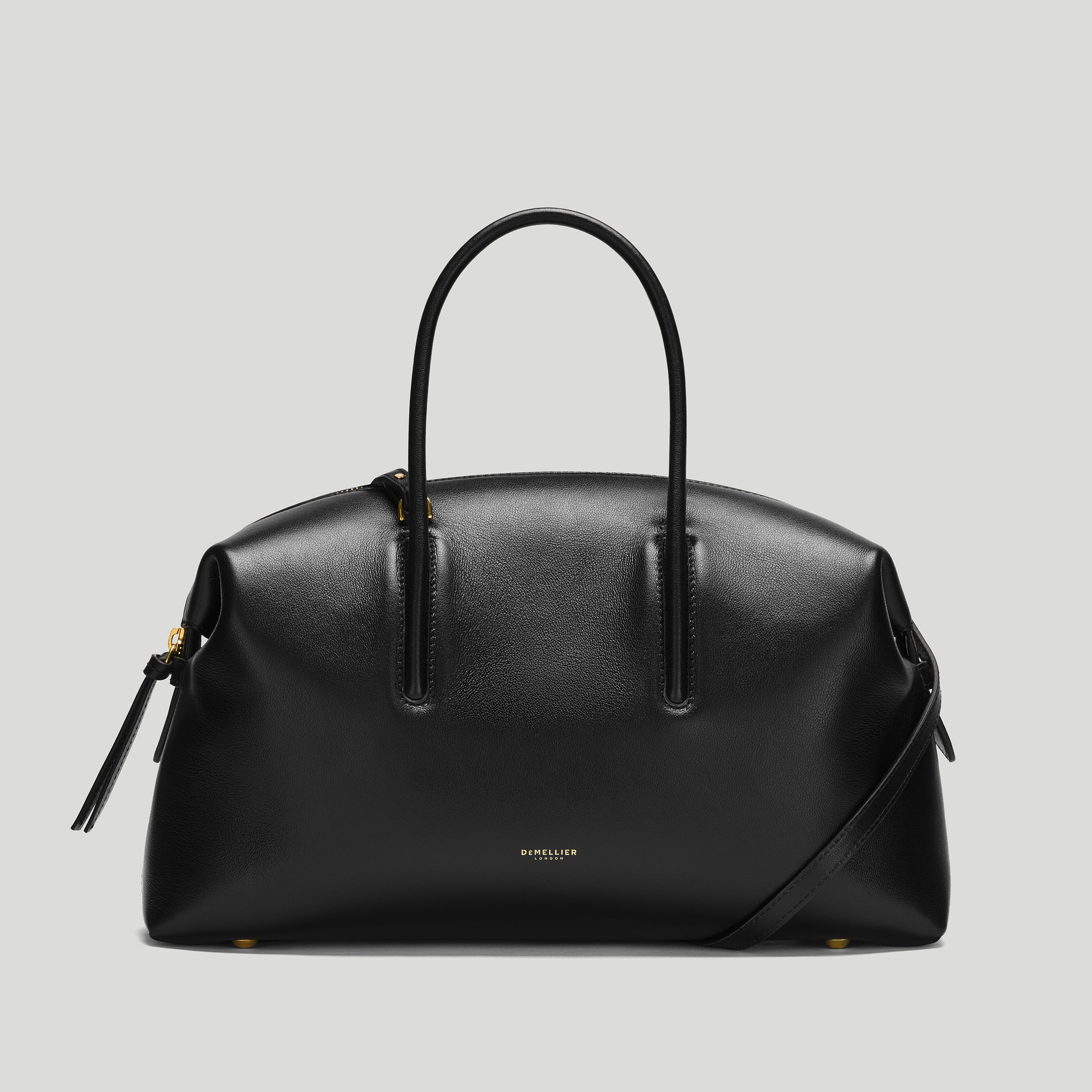 The Midi Stockholm | Black Fine Grain | Demellier