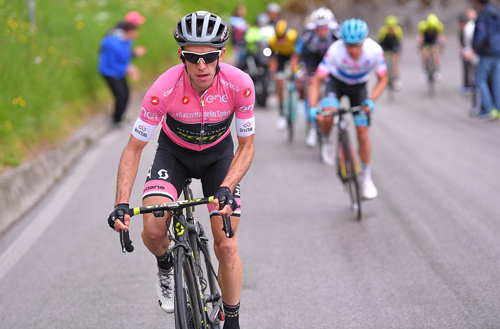 Simon Yates (Mitchelton-Scott) attacks to win Stage 15 at the Giro d'Italia