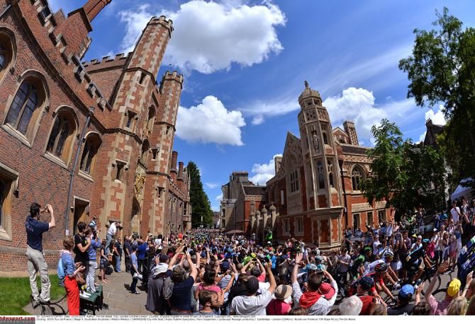 Crowds on stage 3 of the Tour de France
