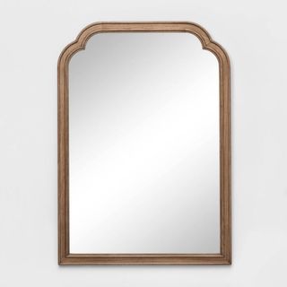 French style rectangular wooden mirror 