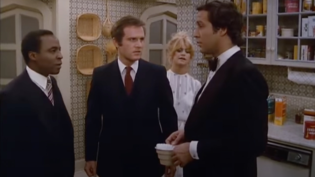 Chevy Chase, Goldie Hawn, Robert Guillaume and Charles Grodin in Seems Like Old Times