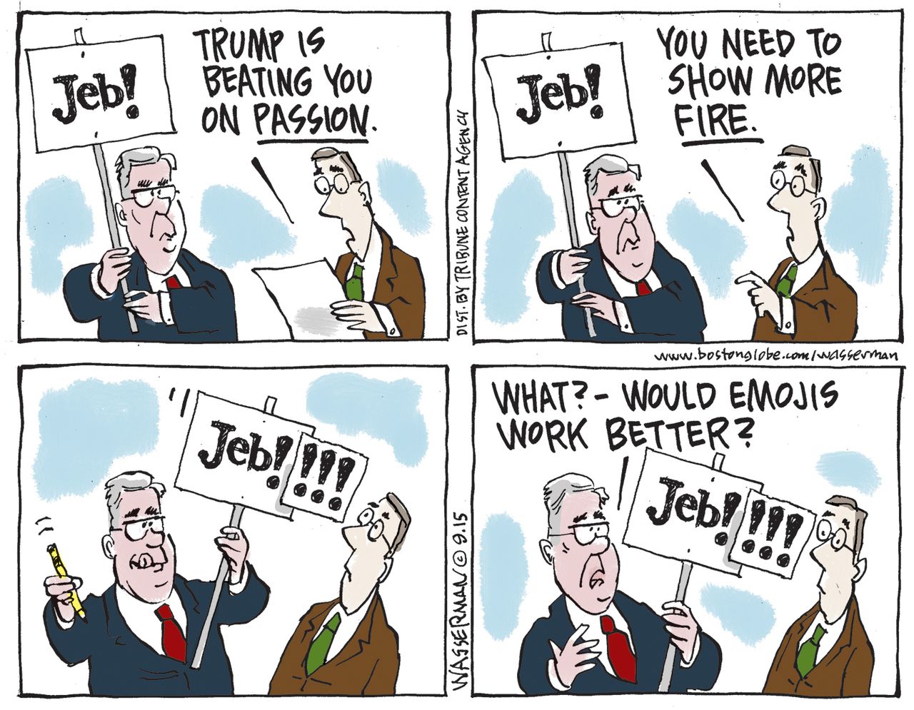 Political cartoon Jeb Bush Emojis